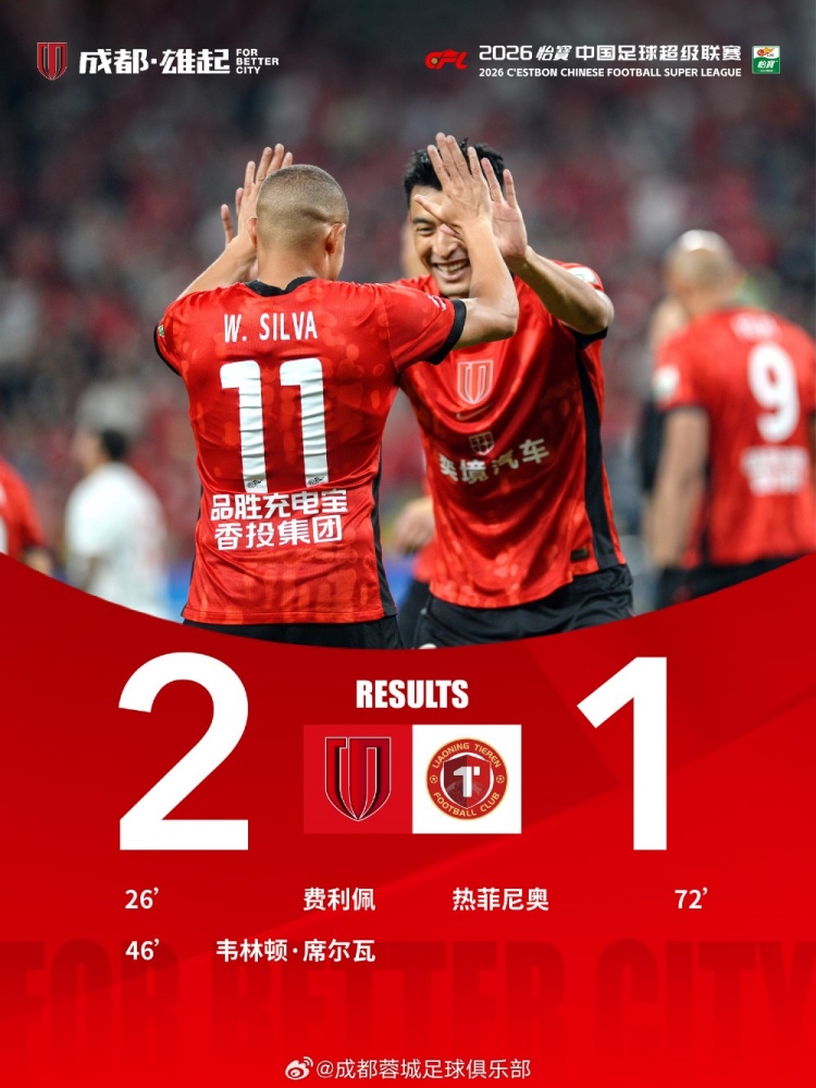 8月29日 19:35,中超第25轮,成都蓉城在主场2‑1战胜辽宁铁人 8月29日 19:35,中超第25轮,成都蓉城在主场2‑1战胜辽宁铁人